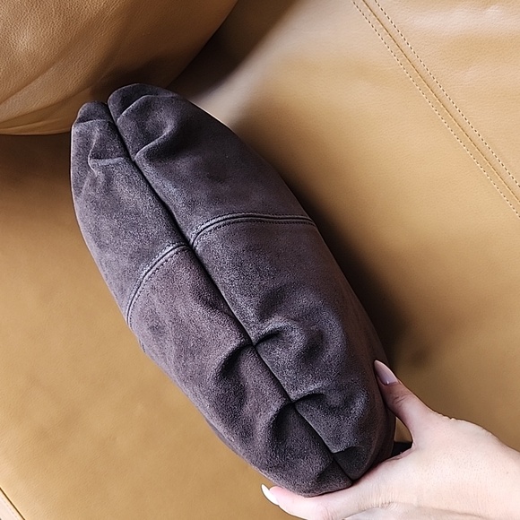 suede bag in chocolate color - Picture 6 of 12